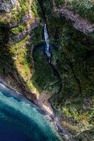 Wasserfall auf Madeira an der Atlantikküste