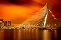 Erasmusbrücke nach Sonnenuntergang