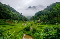 Mountain village in Pu Luong, Vietnam, Asia