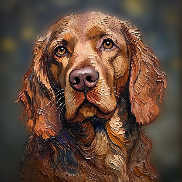 Painted Dog 01 (Irish setter) by Hans Levendig (lev&dig fotografie)