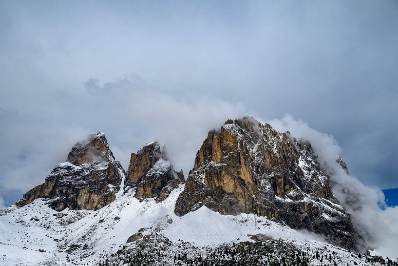 Langkofel or Sassolungo mountain group in the Dolomites by Sjoerd van der Wal Photography