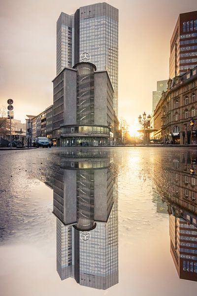 Frankfurt am Main merzedes haus, Straßen Kreuzung von Fotos by Jan Wehnert