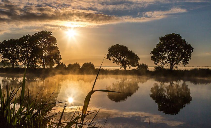 Amstel im Morgenlicht von Peter Leenen