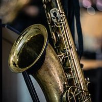 Detail des Saxophons // Musik // Blasinstrument