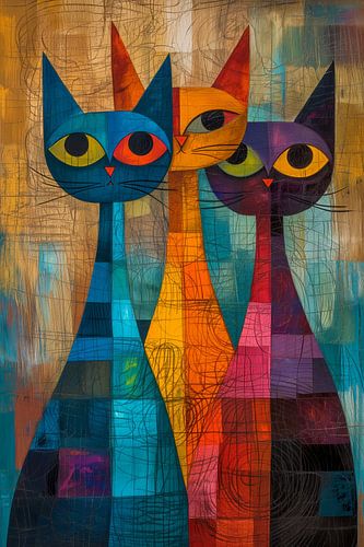 Peinture de chat sur Preet Lambon