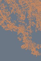 Screen print type Oak in earth tones