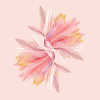 Abstract Flowers Watercolour