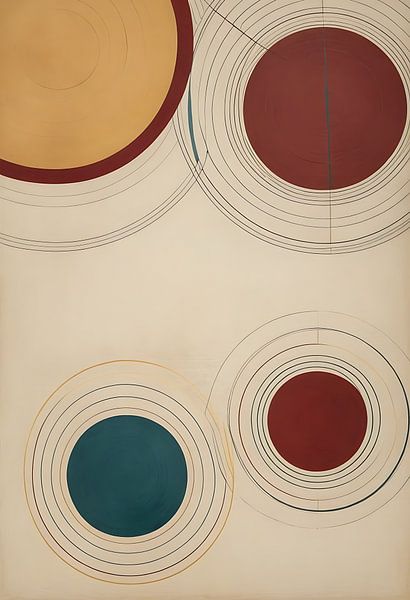 Abstraktes Bauhaus Rund von MIROKKU