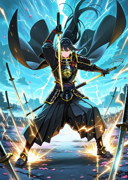 Anime japonais Samouraï par MIROKKU