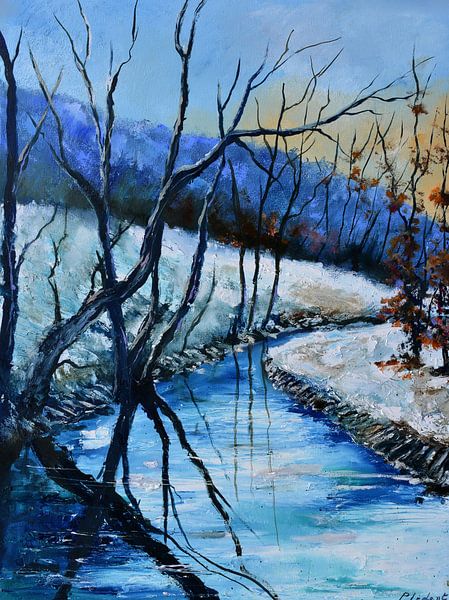 Fluss im Winter von pol ledent