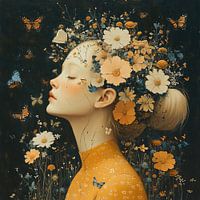 Flower Headdress Woman