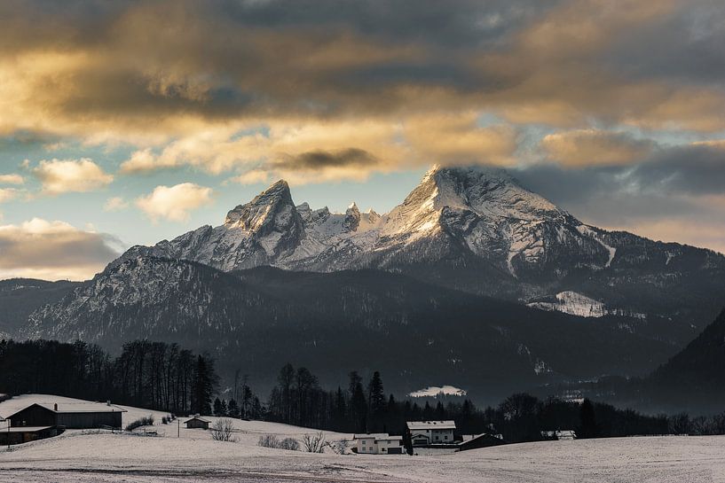 Watzmann im Winter in den Berchtesgadener Alpen von road to aloha