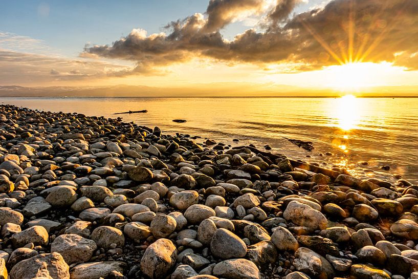 Sonnenuntergang am Bodensee von Dieter Walther