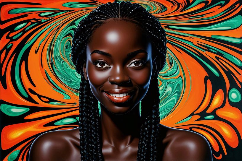 Portrait aux couleurs vives par Imperial Art House