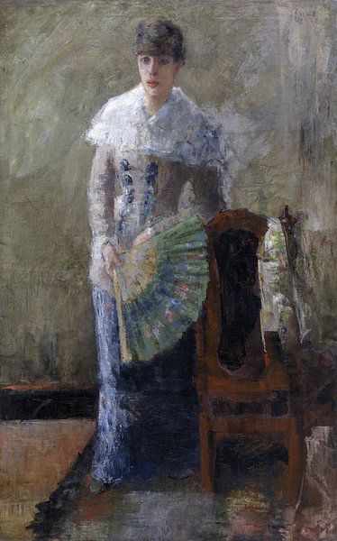 James Ensor. Dame mit Fächer von 1000 Schilderijen