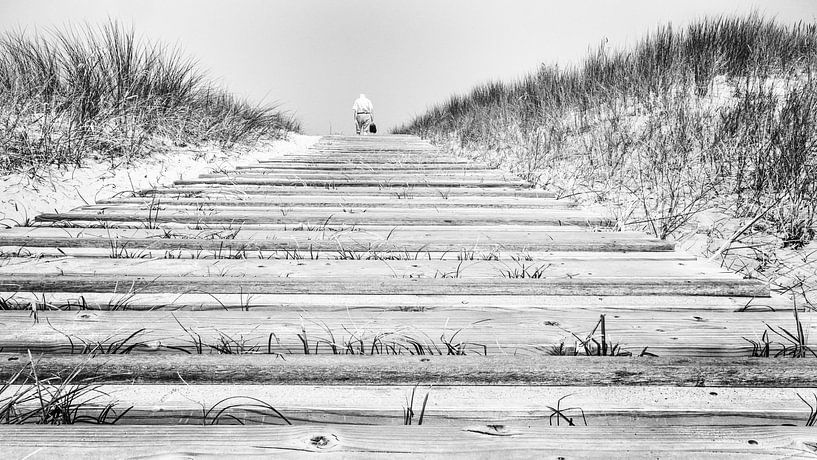 To the beach (B&amp;W) von Lex Schulte