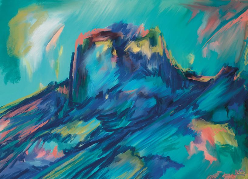 MEIN BERGGEDÄCHTNIS - IN BLAU von LISA DC