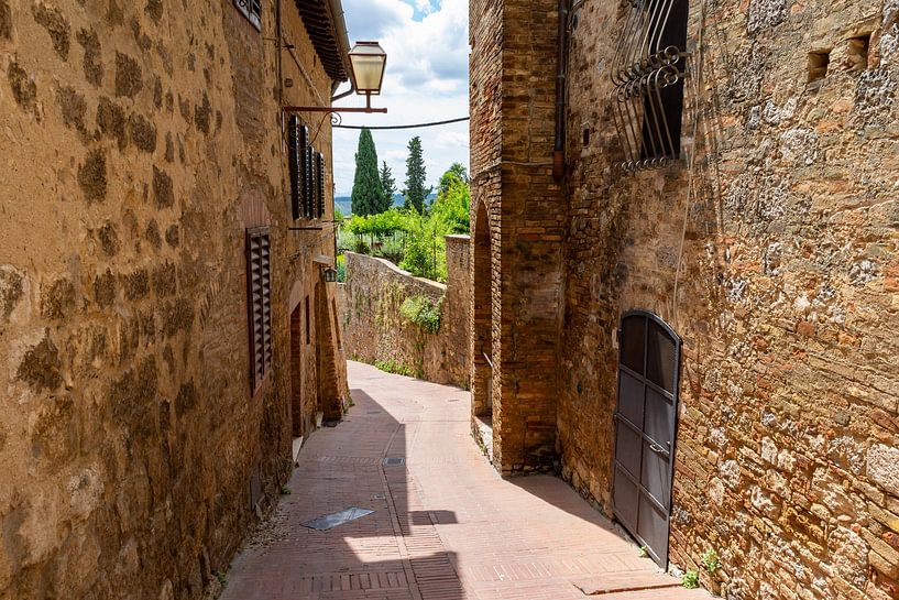 Old alley in a village in Tuscany by Animaflora PicsStock