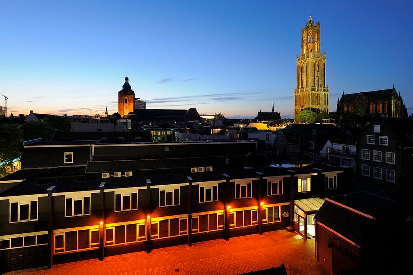 Innenstadt von Utrecht mit Buurkerk, Domturm und Domkirche von Donker Utrecht