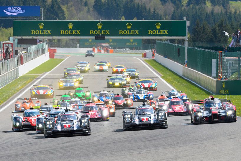 Race start of the 2016 Six Hours of Spa of the FIA World Endurance Championship at Spa-Francorchamps by Sjoerd van der Wal Photography