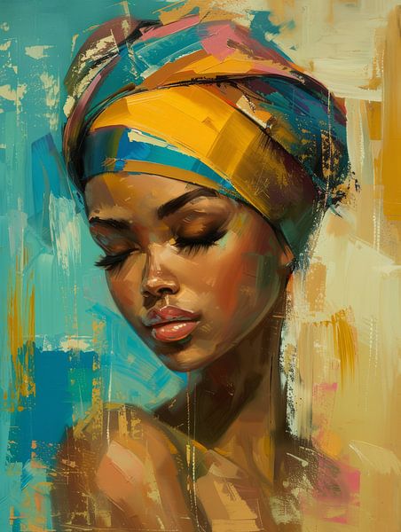 Colourful portrait by Carla Van Iersel