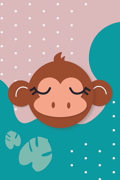 Safari Monkey by Walljar