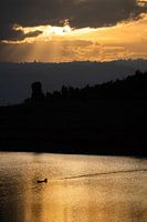 Coucher de soleil doré 