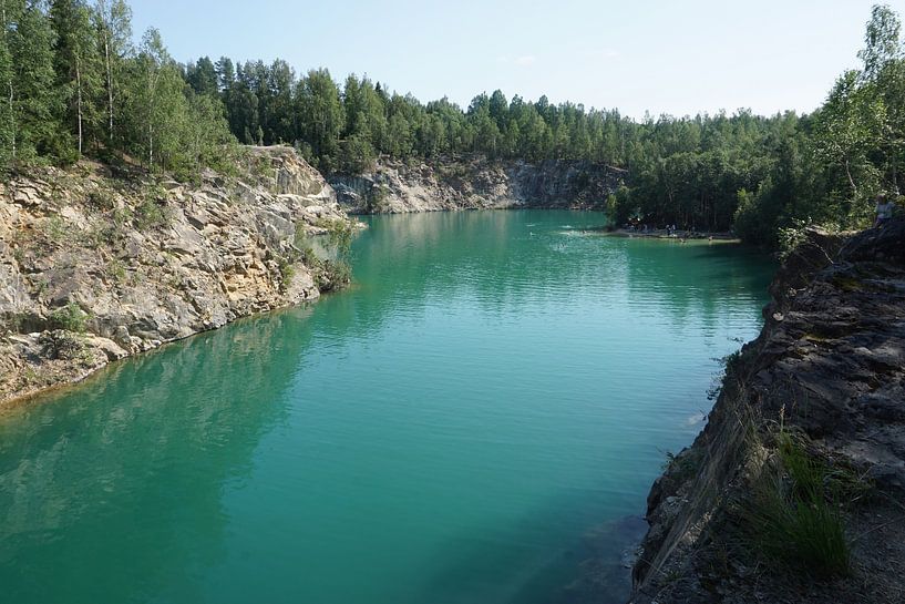 The Blue Lake. by Sjaak Van de Mheen