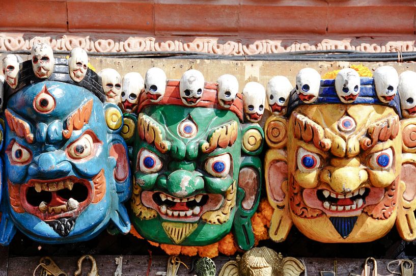 Mystical Faces of Kathmandu by Frank Photos