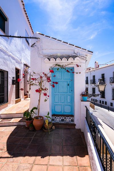 Village blanc de montagne en Espagne par Voss photographie