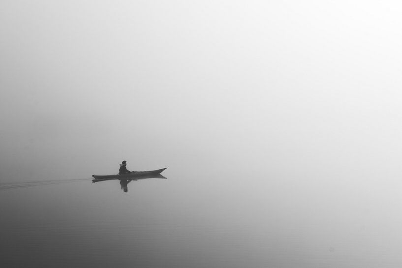 Black &amp; White kayak by Maarten Starink Photography