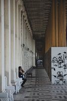 Einsamer Mann in Ostende