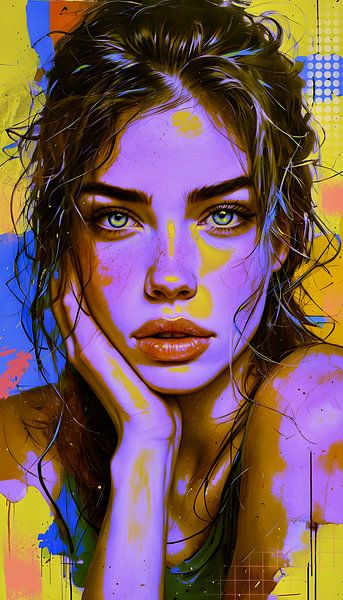 Pop-Art-Porträt von Ljupka Kareska