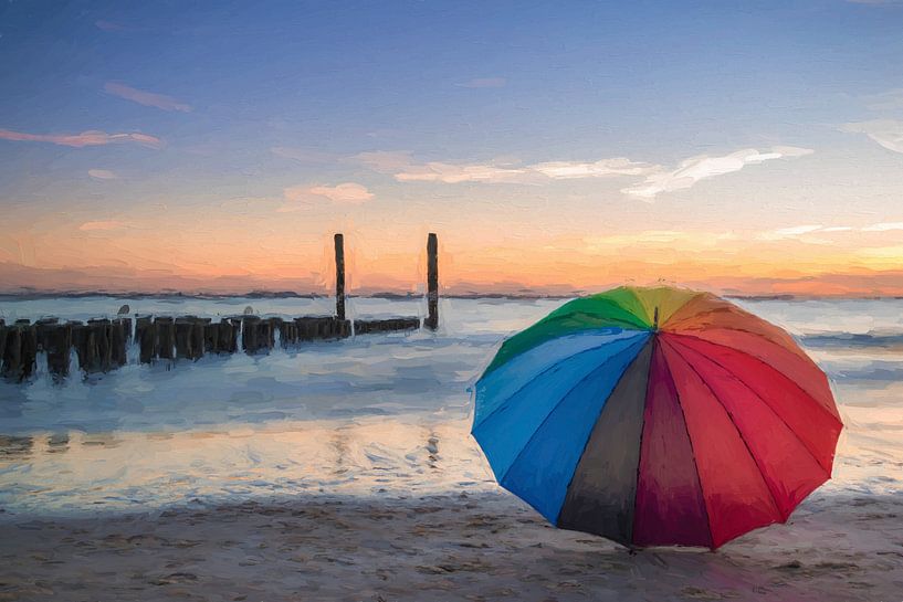 Une journée d'hiver pittoresque  sur la côte. par Faeline Creations