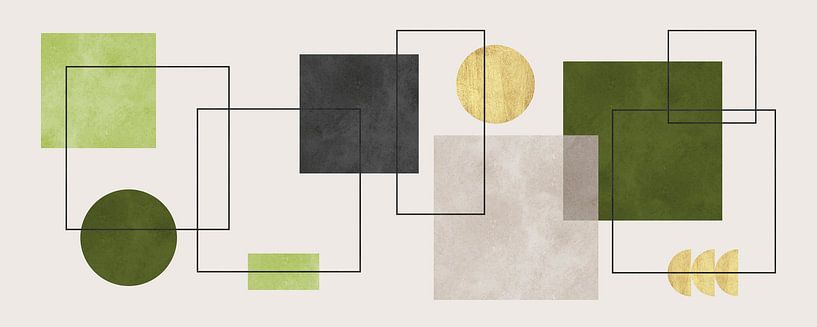 Linien und Quadrate 4 von Vitor Costa