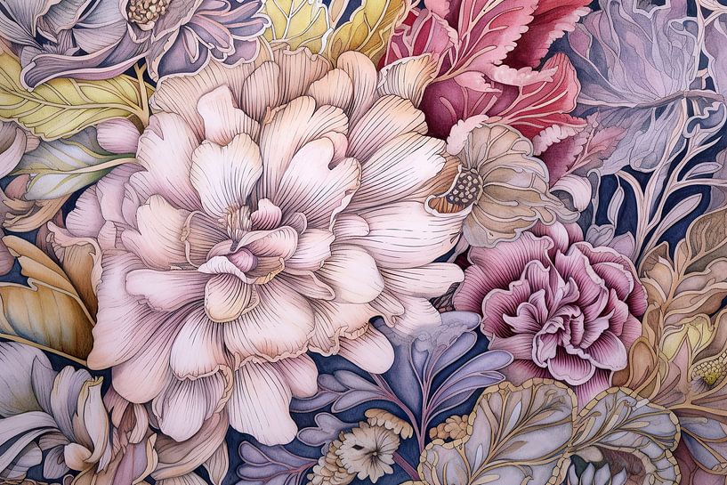 Sanfte Rhythmen malen | Gelassenheit von ARTEO Gemälde