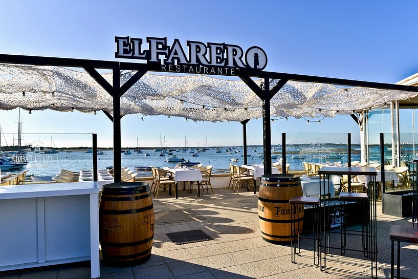 Fish restaurant at the old harbour of Novo Sancti Petri by Silva Wischeropp