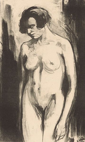 Simon Moulijn, Study of a standing nude woman, 1924 by Atelier Liesjes