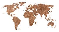World map of Coffee beans | Collage