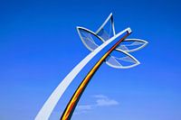 Metal architecture monument in Spijkenisse