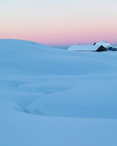 Silent winter evening - blue hour - Switzerland by Pascal Sigrist - Landscape Photography