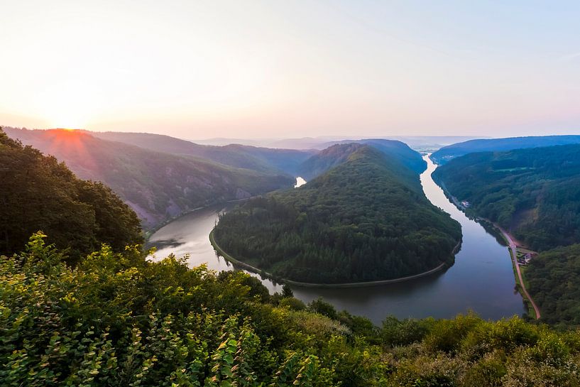 Boucle de la Sarre au lever du soleil par Werner Dieterich