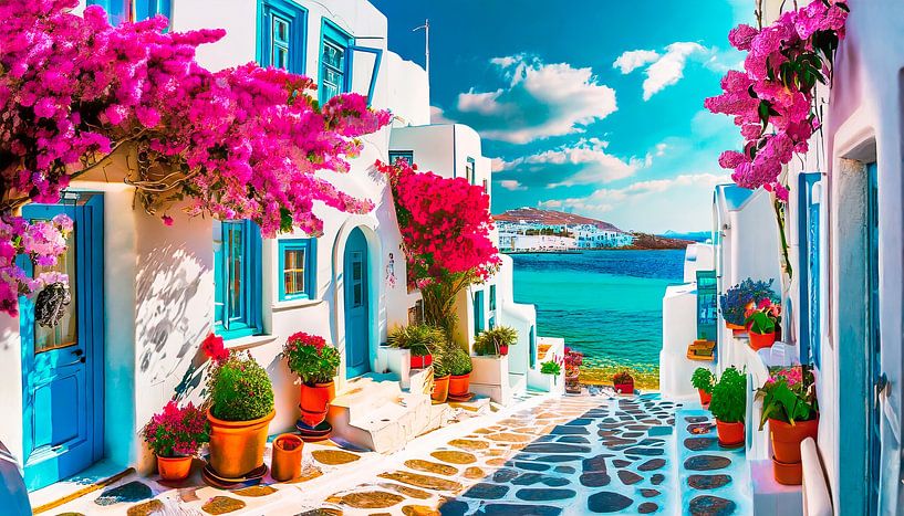 Griechenland mit Meer von Mustafa Kurnaz