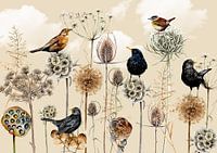 Winterlandschaft Vögel