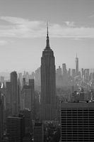 New York Skyline Empire State Building Black and White