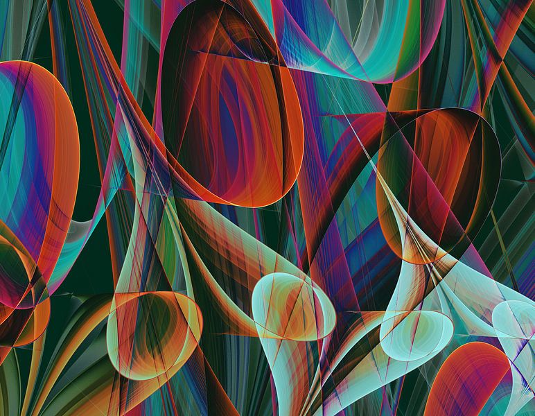 Composition Abstract 437 by Angel Estevez