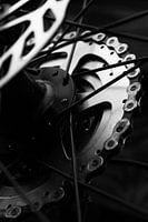 Vélo de course en noir et blanc