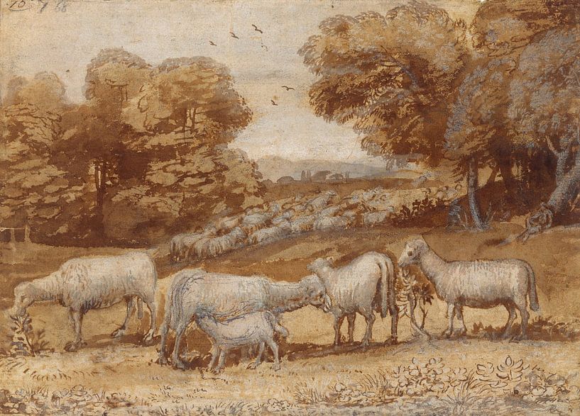 Landscape with Sheep, Claude Lorraine by Masterful Masters