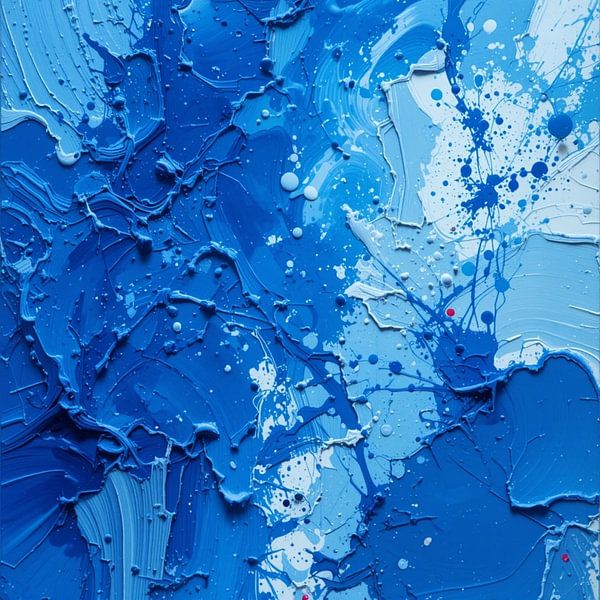 Stille Leidenschaft - Blaue Malerei 1.2 von ComfortQ