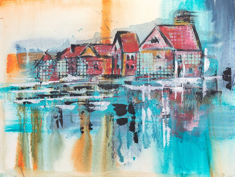 Amsterdam dans la brume par Ariadna de Raadt-Goldberg